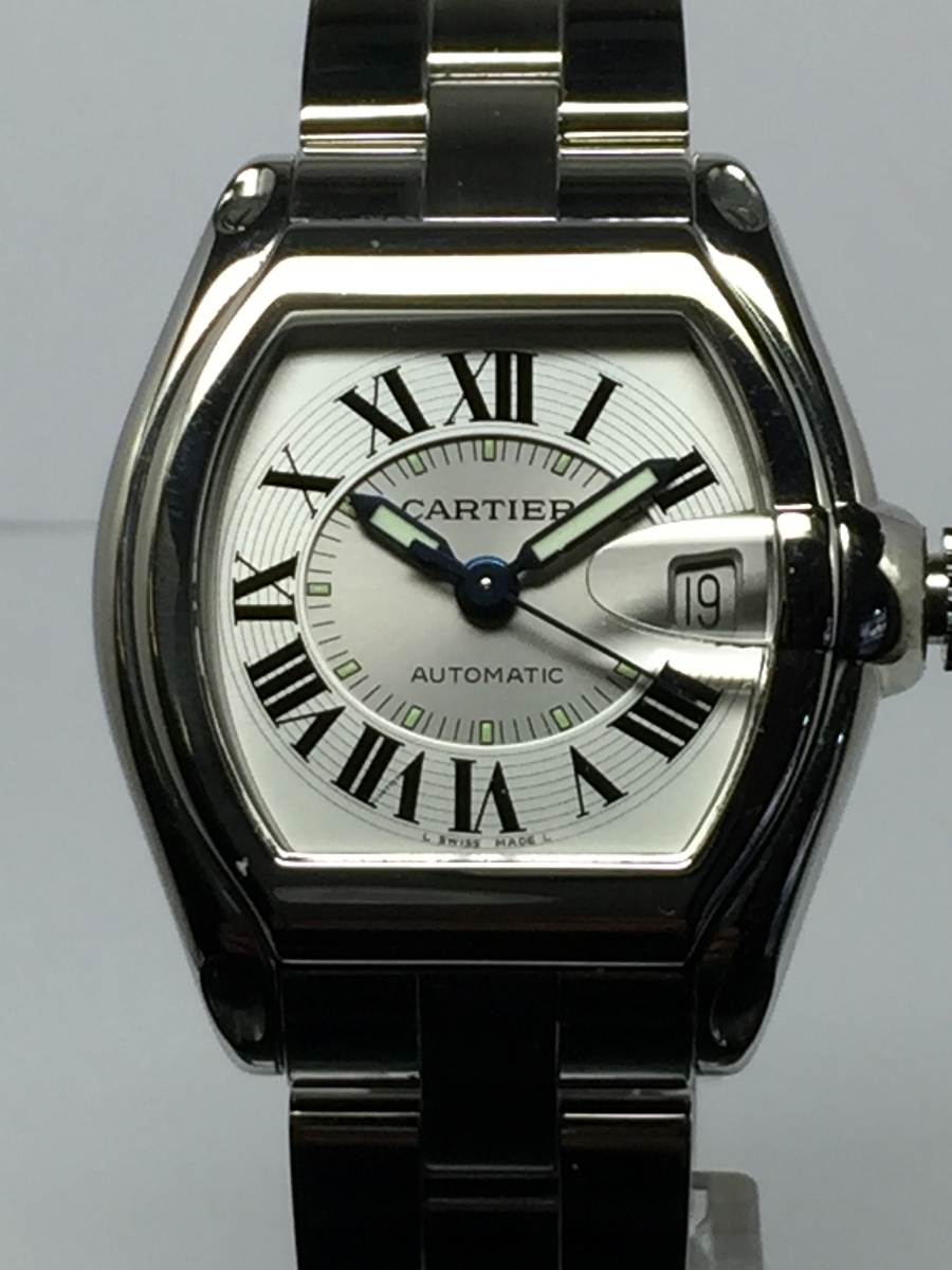 Mens Cartier Stainless Steel Roadster Watch Ref: W62025V3
